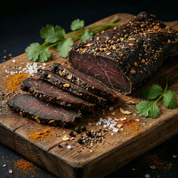 Slices of Tasty Traditional Biltong Slices
