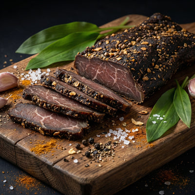 Slices of Wild Garlic Biltong